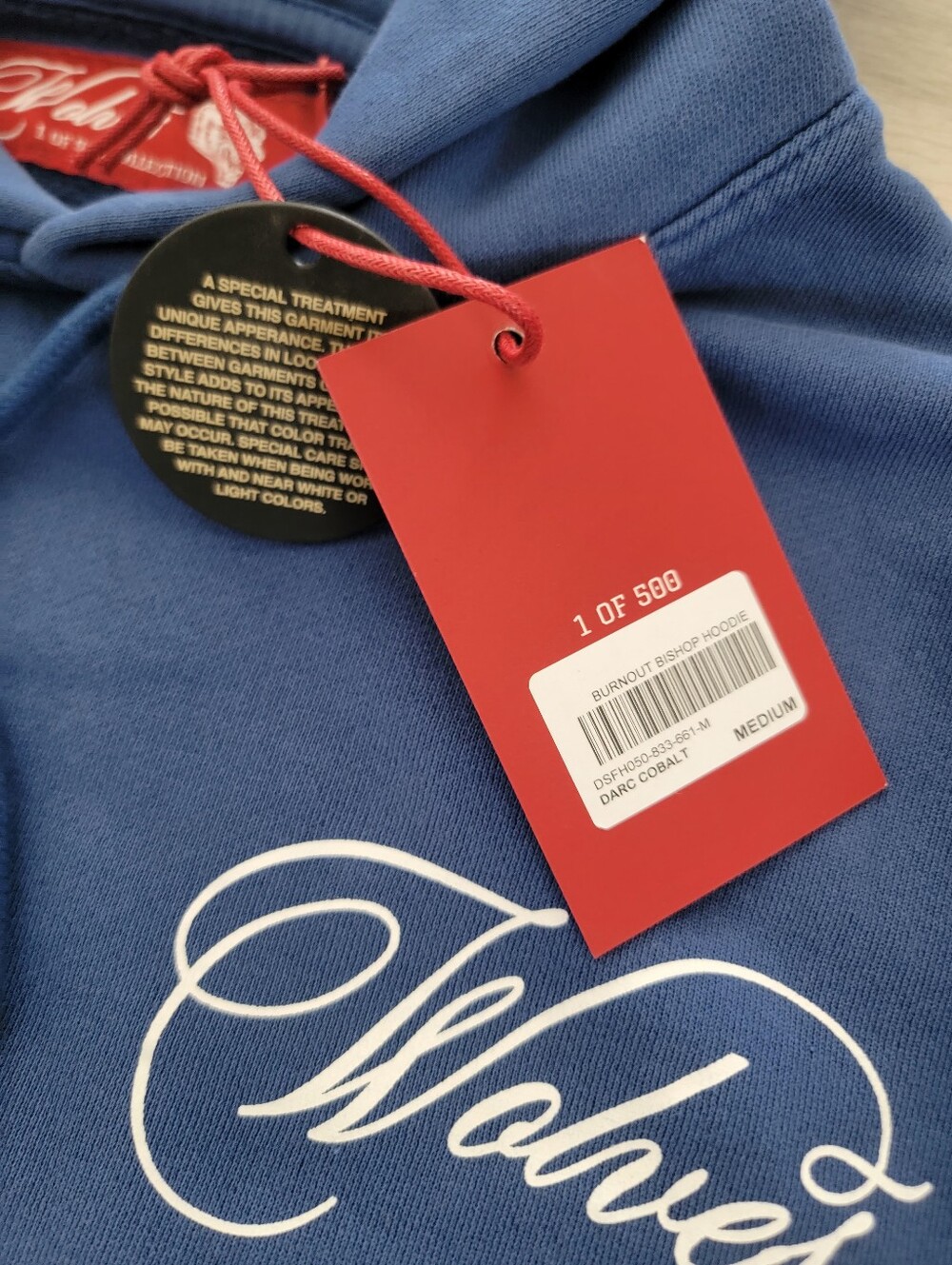 (1 OF 500) Darc Sport Burnout Bishop Hoodie Darc Cobalt Blue sz M - Picture 5 of 8